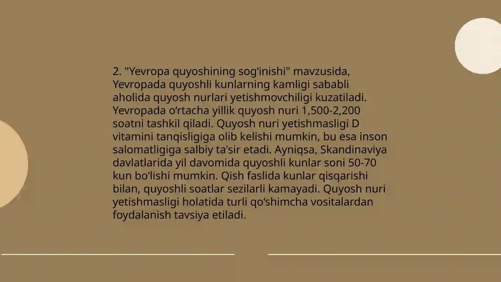 Yevropa quyoshining sogʻinishi 4