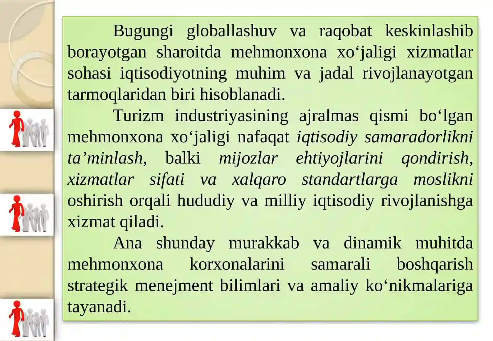 "MEHMONXONA XO‘JALIGIDA STRATEGIK MENEJMENT" 4