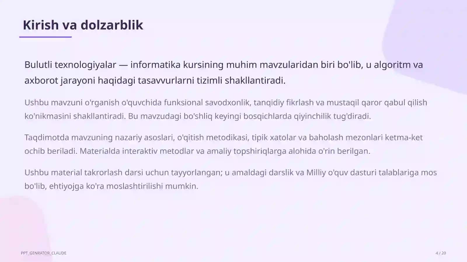 Bulutli texnologiyalar (11-sinf) 4