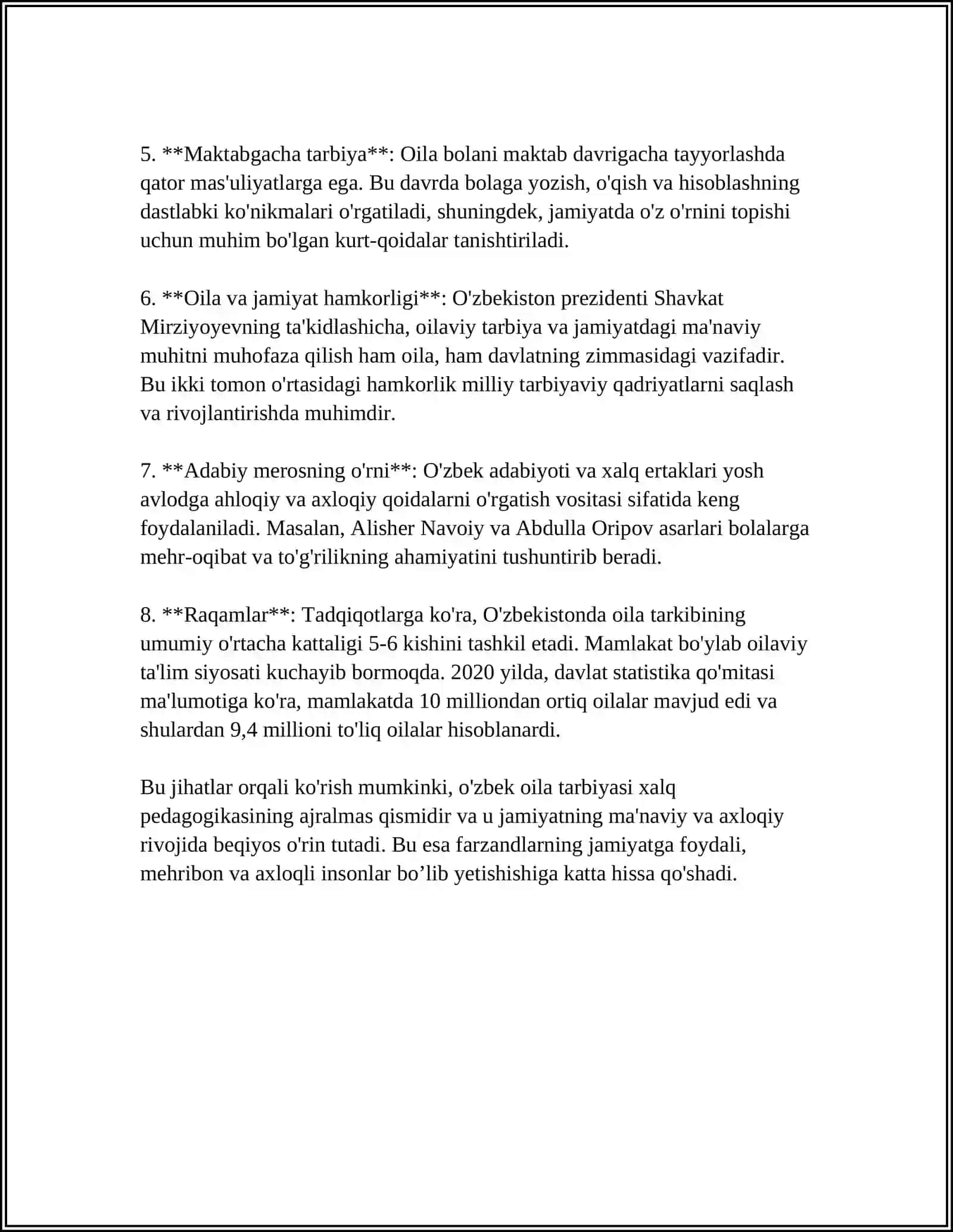 O'zbek Xalq Pedagogikasi va Islom Ta'limotida Ijtimoiy Pedagogik G'oyalar 4