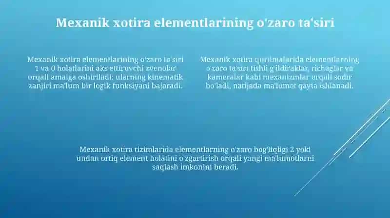 Mexanik xotira tizimlari 4