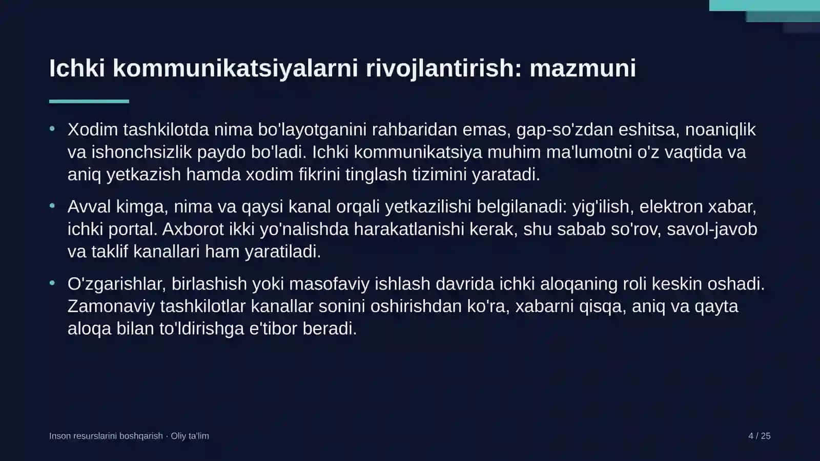 Aviakompaniyalarda ichki kommunikatsiyalarni rivojlantirish 4