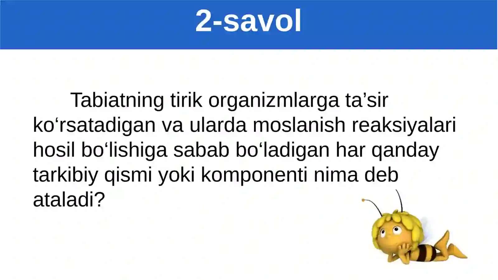 O‘simlik va hayvonlarning suv muhitiga moslanishlarini o‘rganish 4