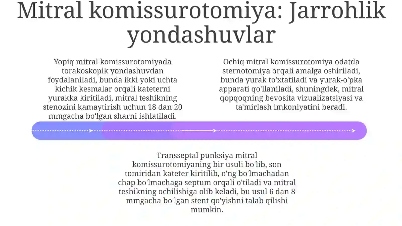 Aorta-koronar shuntlash,mitral komissurotomiya,bekilmaganBatalov yoʻlini bogʻlash 4