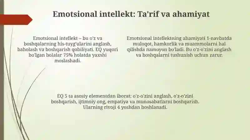 Maktabgacha yoshdagi bolalarda emoysional intellektning rivojlanishida pedagog munosabatining tasiri 4