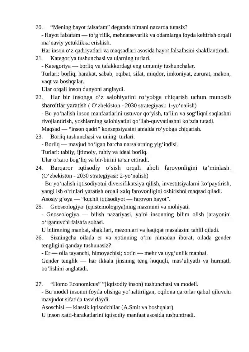 Falsafa fanining predmeti, funksiyalari 4