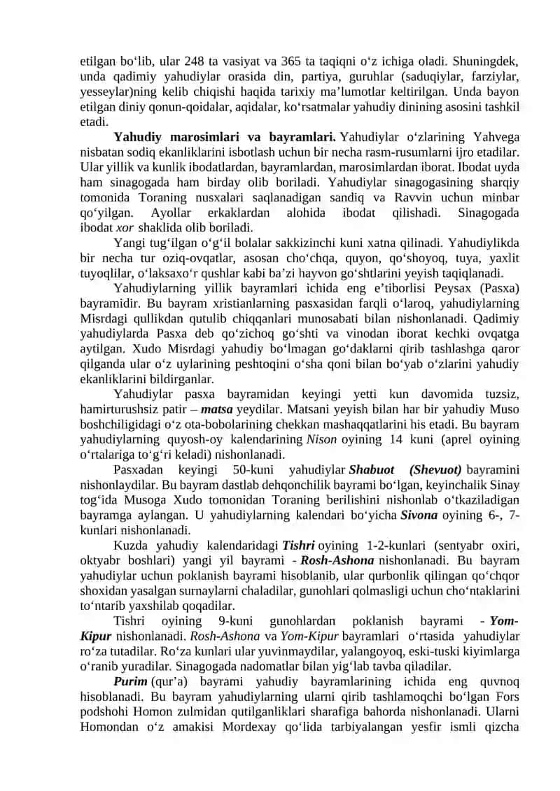 Mavzu. Milliy Dinlar 4