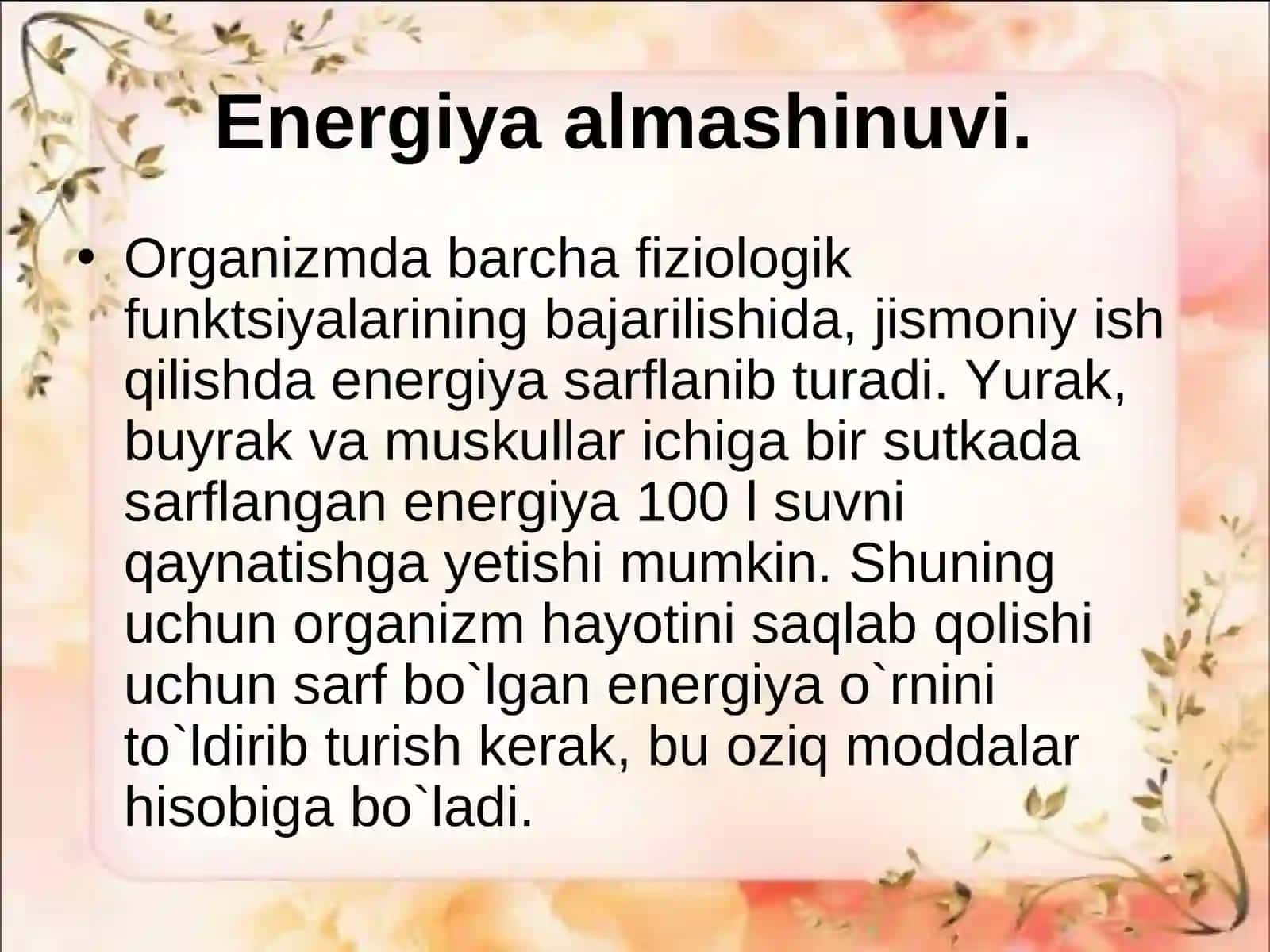 Organizmda energiya almashinuvi 4