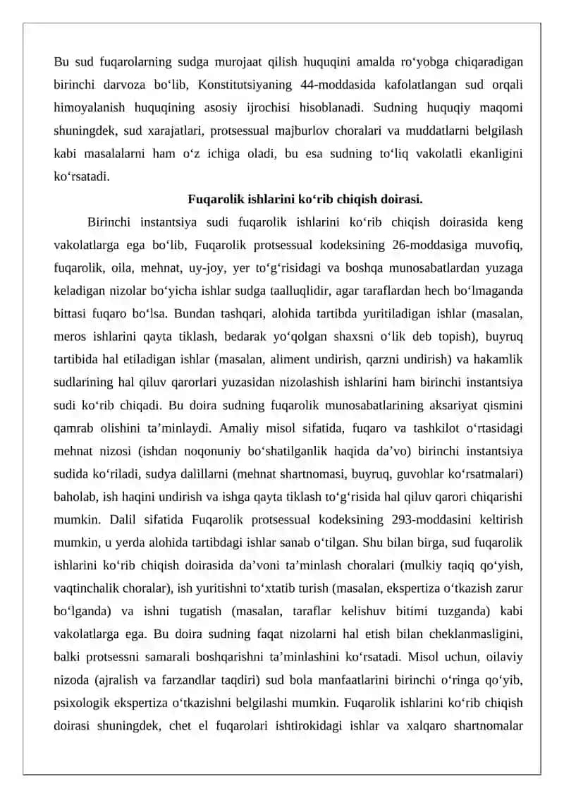 Birinchi instantsiya sudining hujjatlari (FPK bo‘yicha) 4
