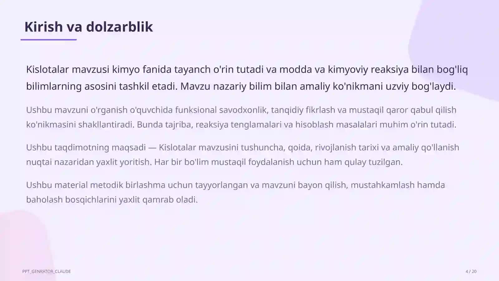 Kislotalar (8-sinf) 4