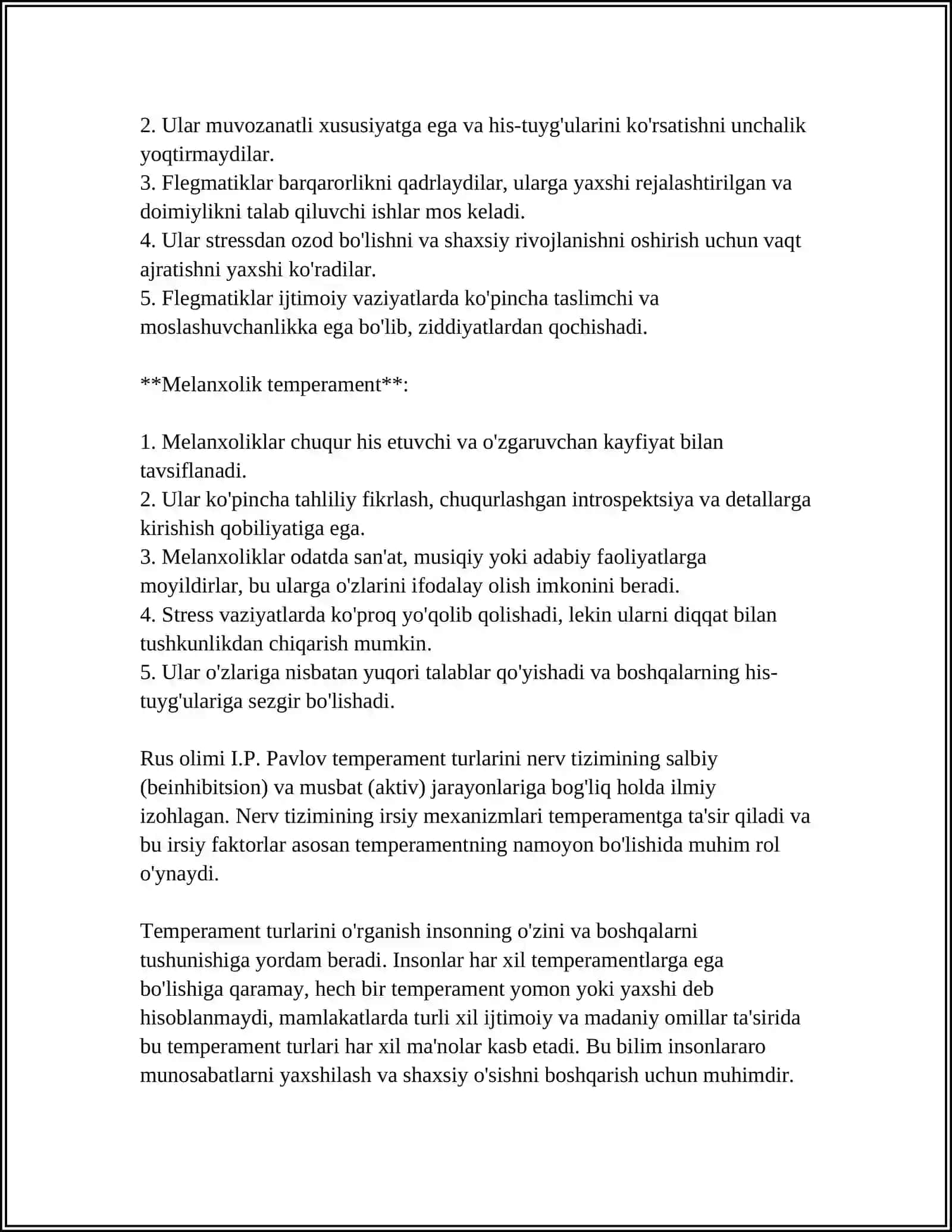 TEMPERAMENT VA HARAKTER 4