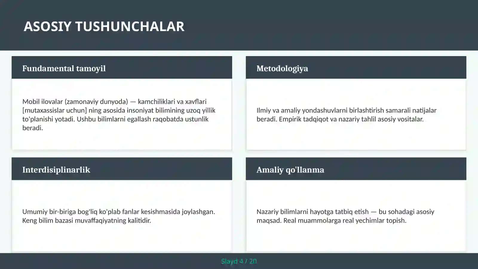 MOBIL ILOVALAR (ZAMONAVIY DUNYODA) — KAMCHILIKLARI VA XAVFLARI [MUTAXASSISLAR UCHUN] 4