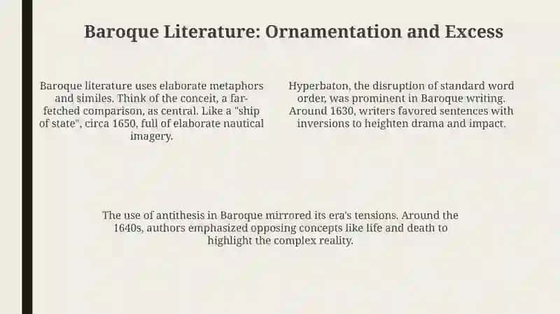 Literary Landscape of the 17th Century: Baroque, Realism, and Classicism 4