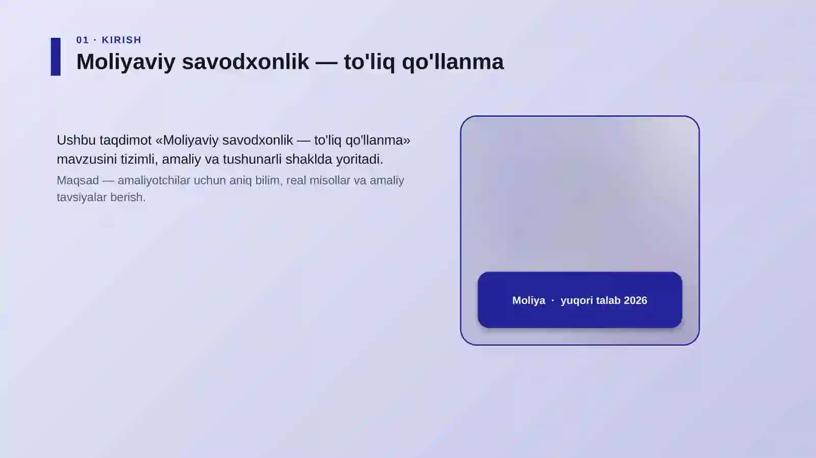 Moliyaviy savodxonlik — to'liq qo'llanma 4