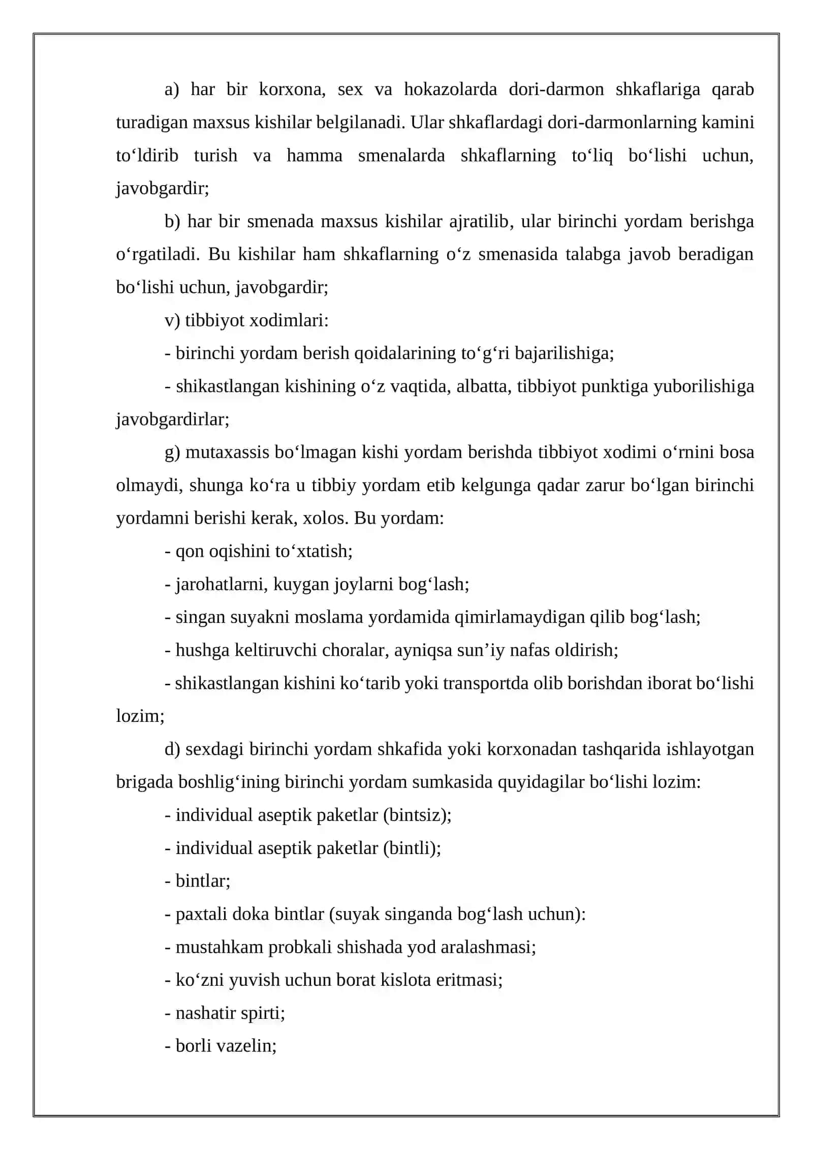 ELEKTR TOKIDAN SHIKASTLANGAN VA BOSHQA BAXTSIZ HODISAGA UCHRAGANLARGA BIRINCHI YORDAM BERISH QOIDALARI 4