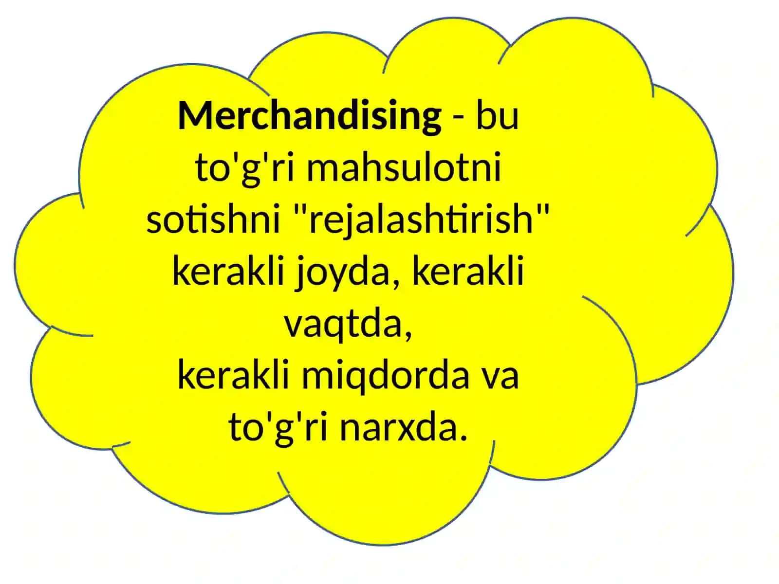 Merchandising tushunchasi 4