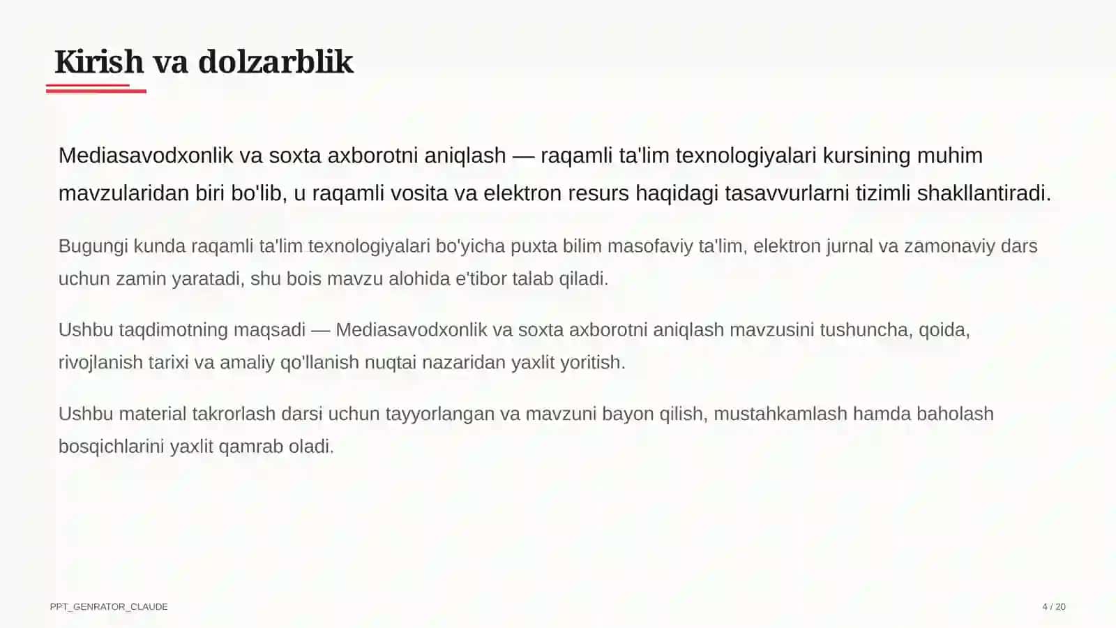 Mediasavodxonlik va soxta axborotni aniqlash 4