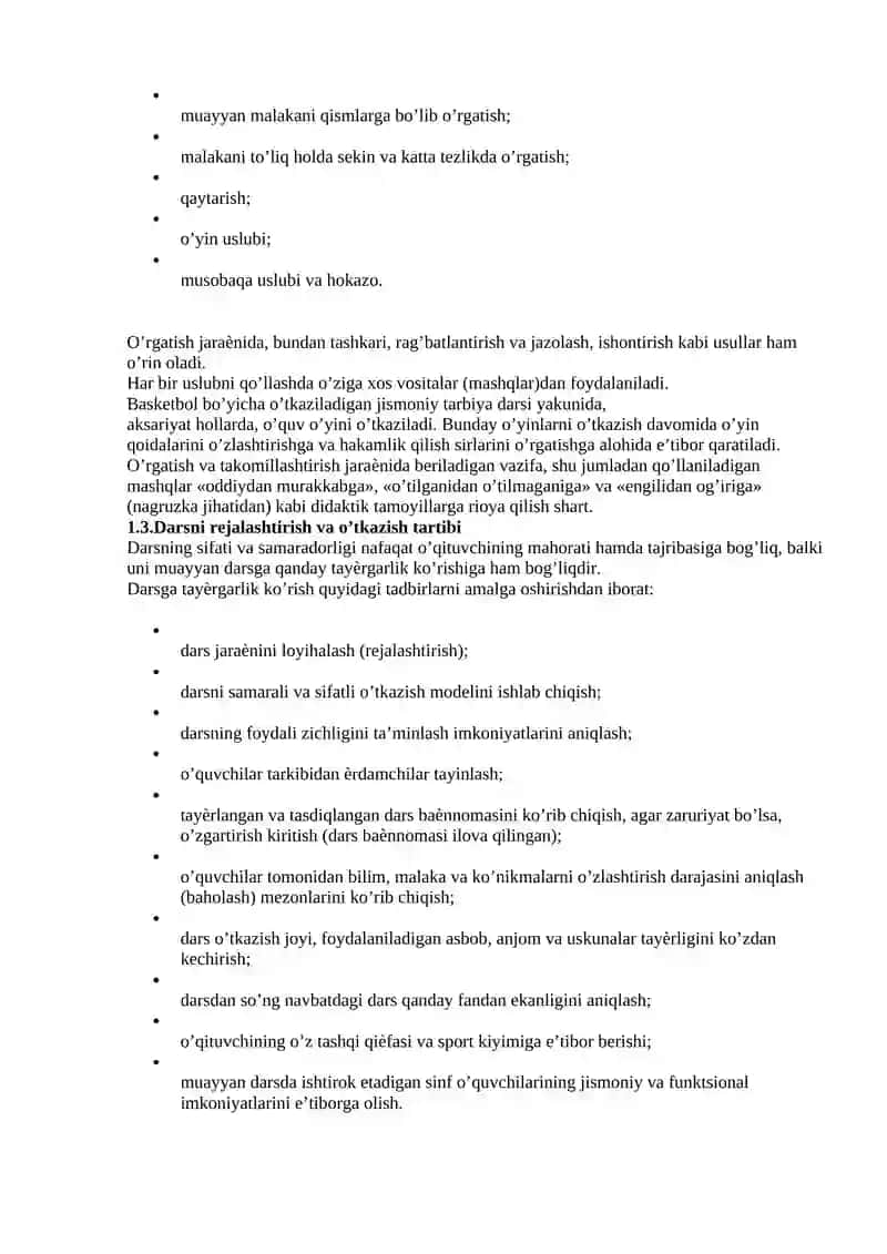 Basketbolchilar trenirovkasida taktik usullarning turli-tumaniga urgatish 4