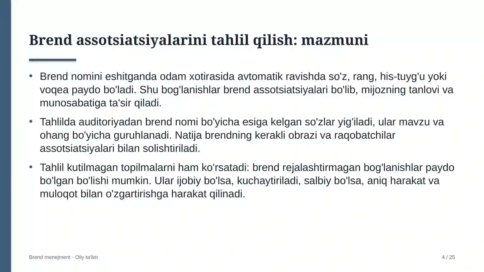 Energetika nazorati inspeksiyalarida brend assotsiatsiyalarini tahlil qilish 4