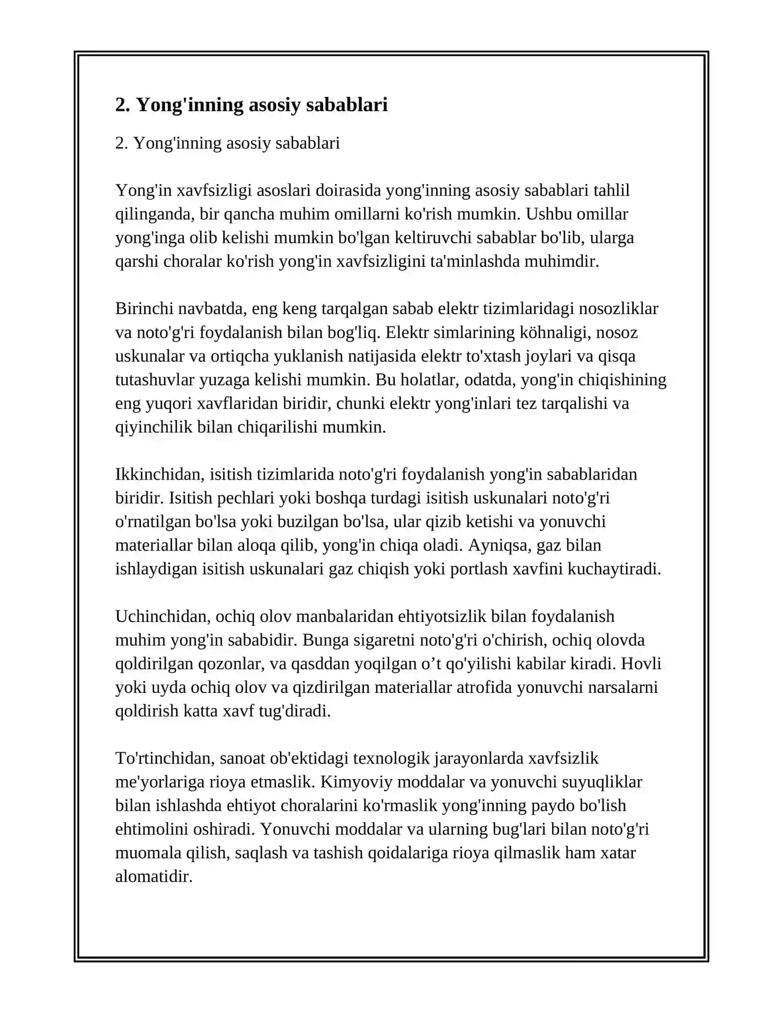 YONGIN XAVFSIZLIGI ASOSLARI 4