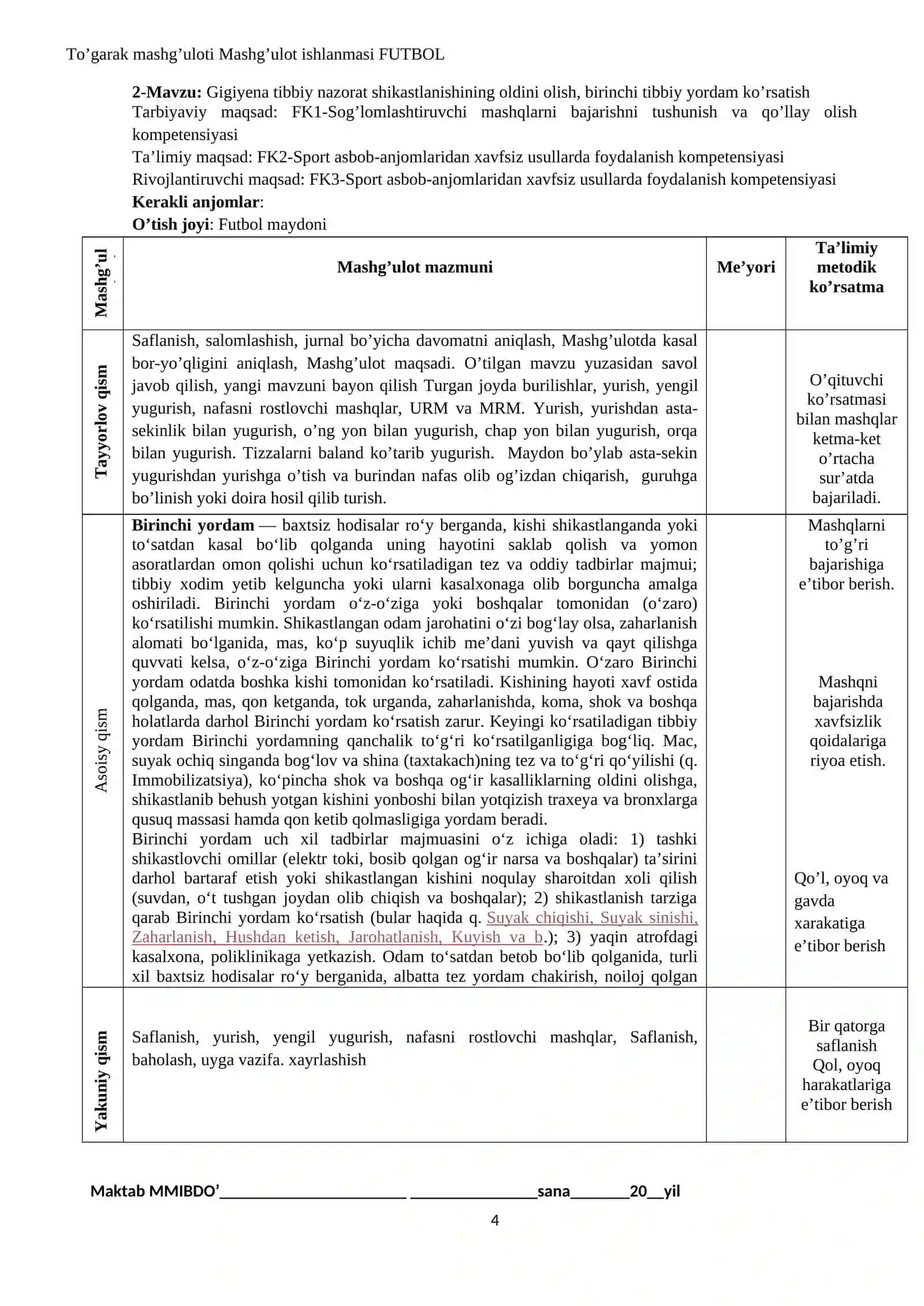 Futbolning rivojlanishi 4