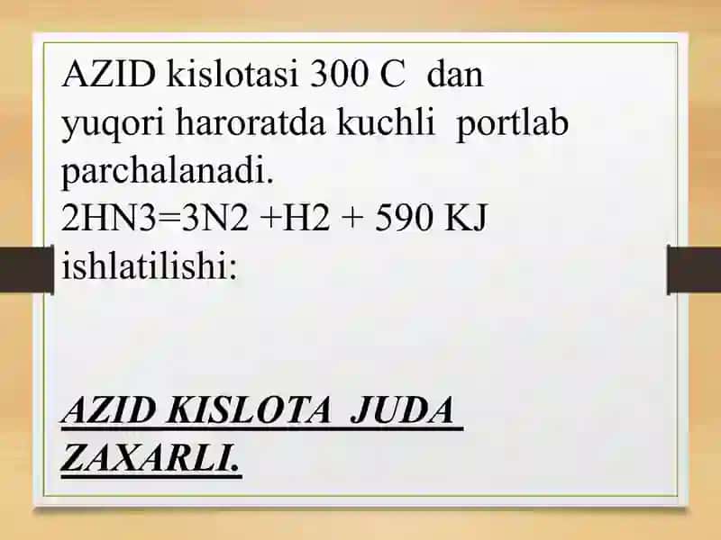 Azid kislotasi 4