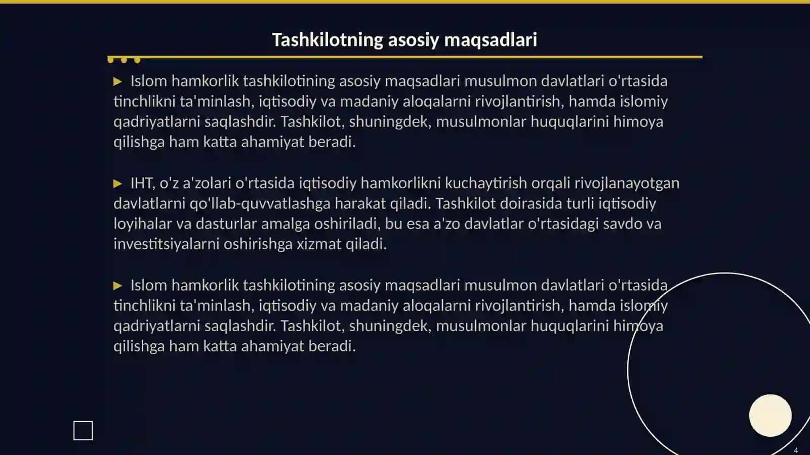 Islom hamkorlik tashkiloti 4