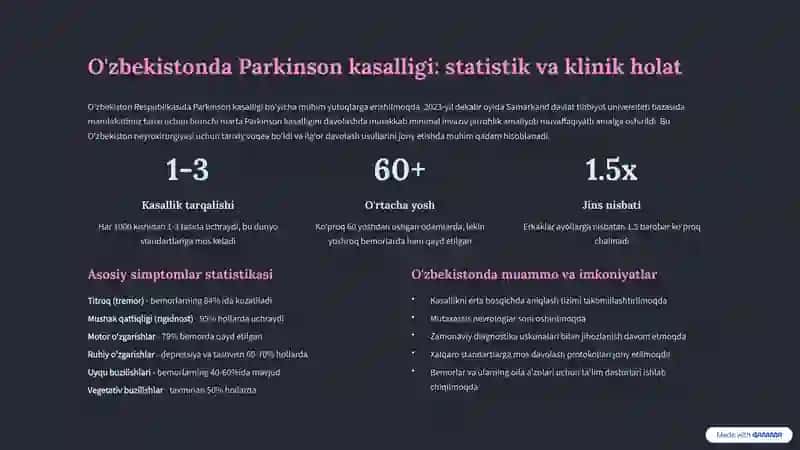 Parkinson va Alzheimer kasalliklari: Asr kasalliklari bilan kurash 4