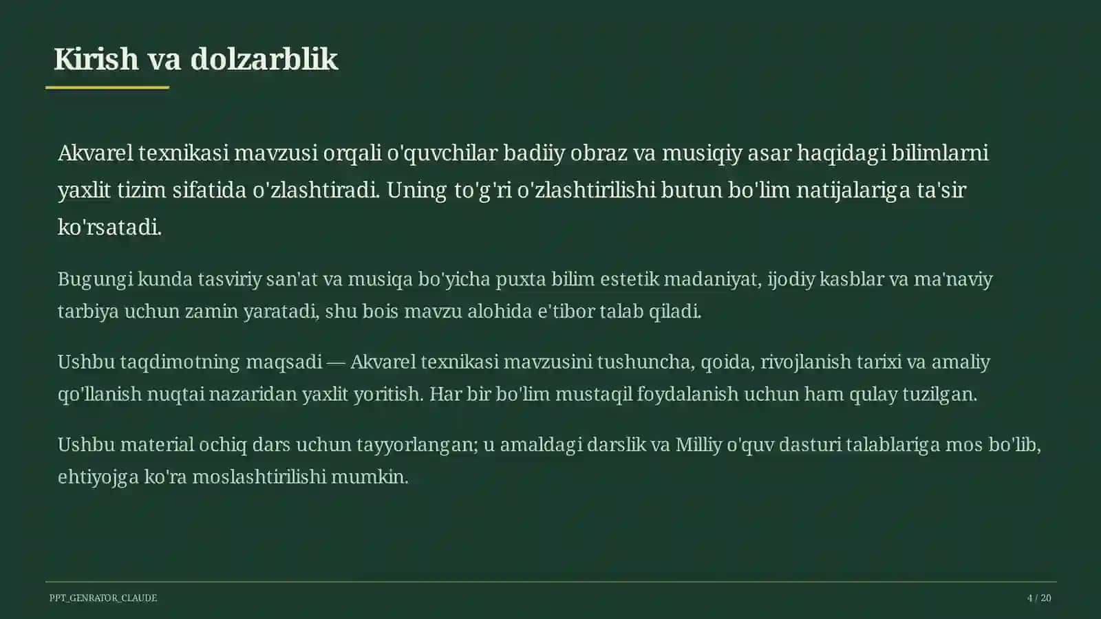 Akvarel texnikasi (5-sinf) 4