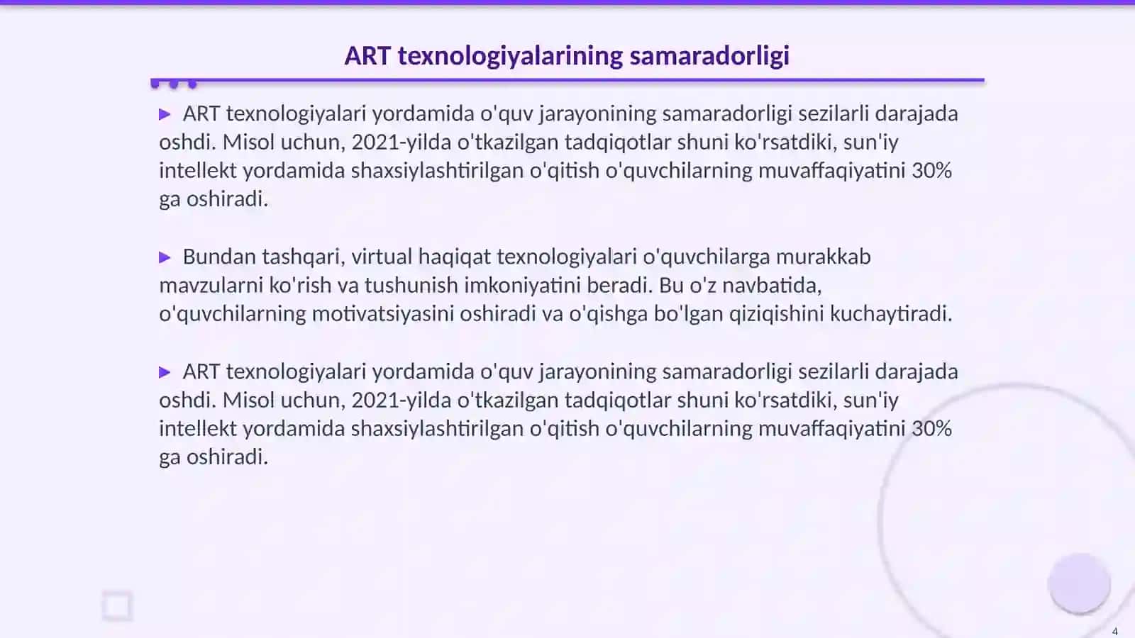 ART texnologiyaning o'rni 4