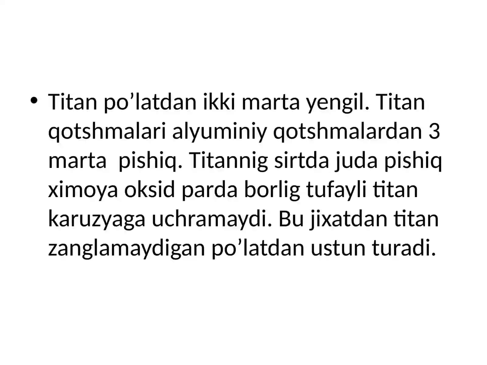 Titanguruh chasining elementlarning ishlatilishi 4