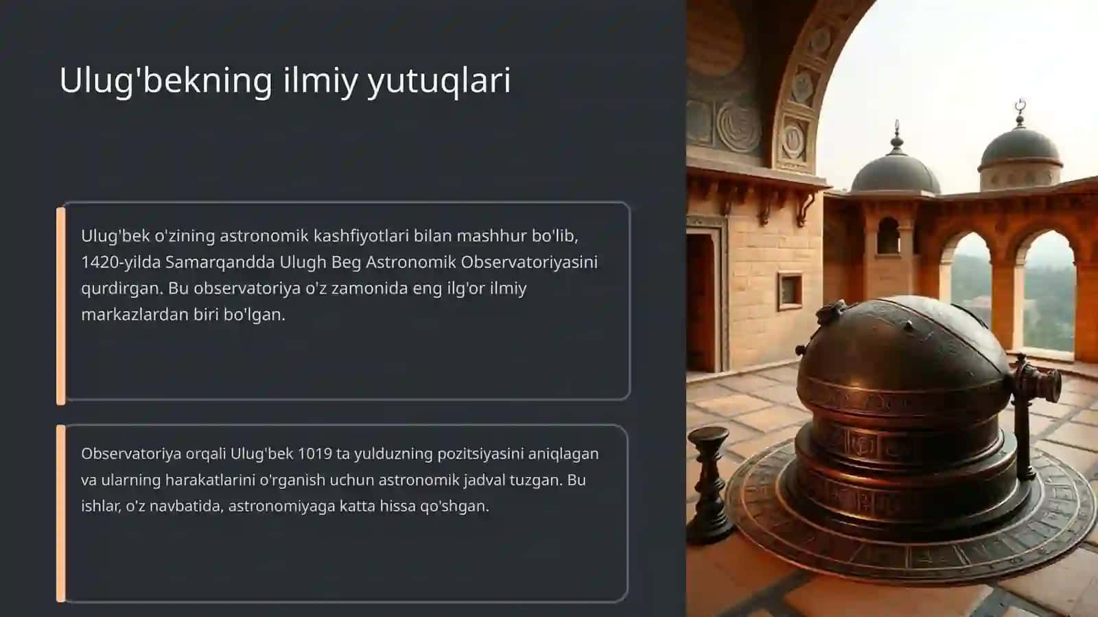 Mirzo Ulug'bekning tarixiy ahamiyati 4