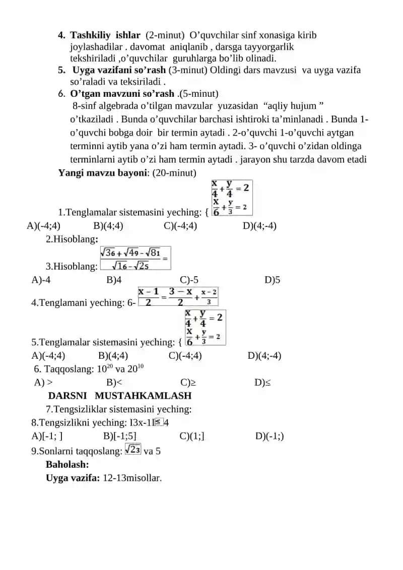 9-sinf algebra dars ishlanmalari 4