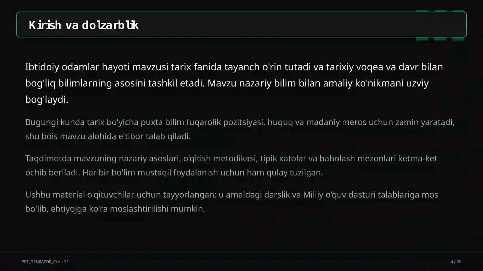 Ibtidoiy odamlar hayoti (5-sinf) 4