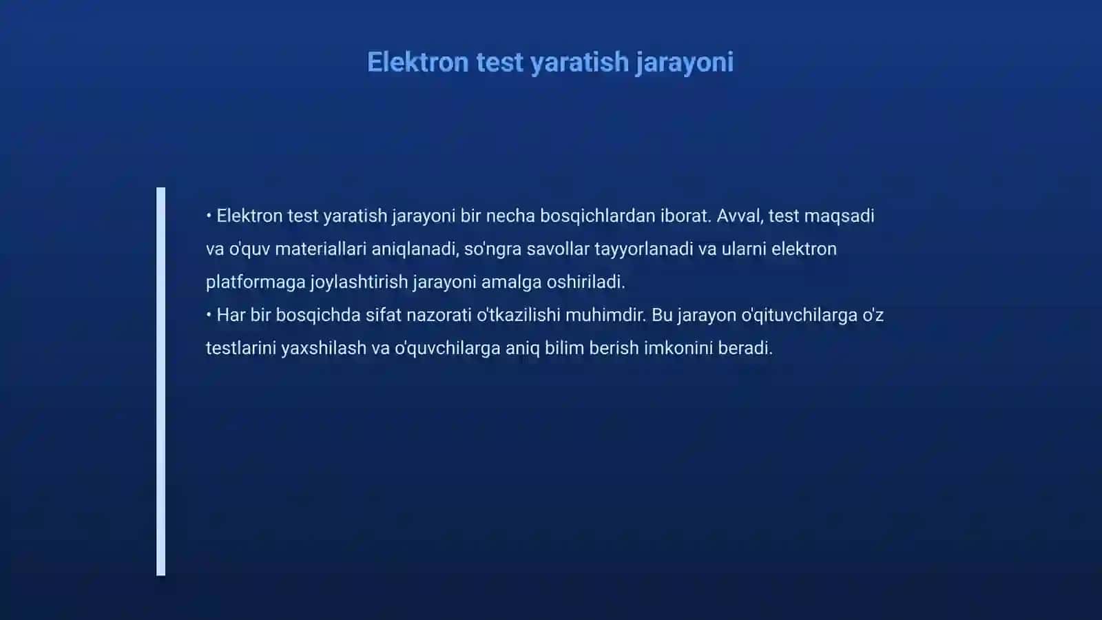 Elektron test yaratish texnologiyasi 4