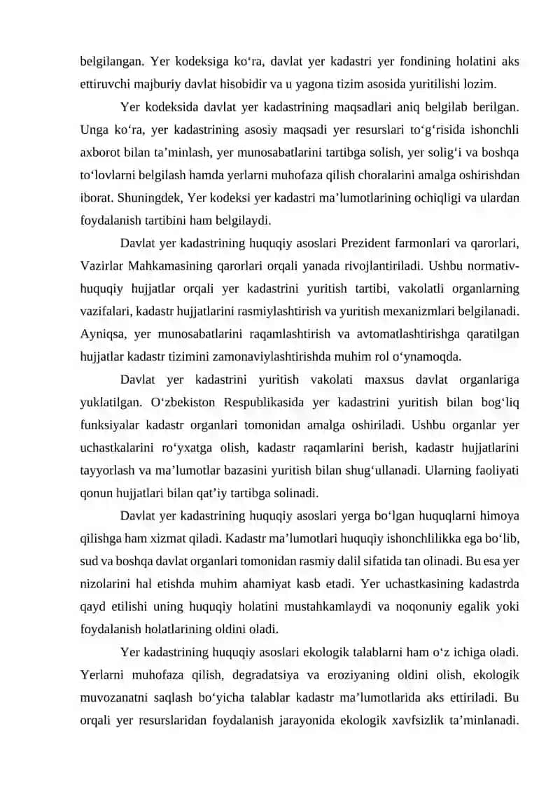 Davlat yer kadastri tushunchasi 4