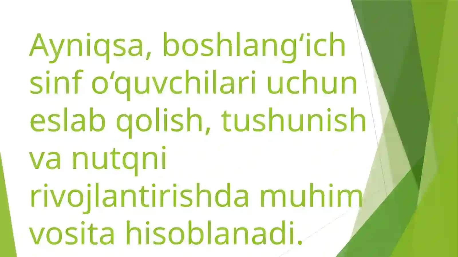 Boshlang‘ich sinf ona tili va o‘qish savodxonligi darslarida texnika vositalaridan foydalanish 4