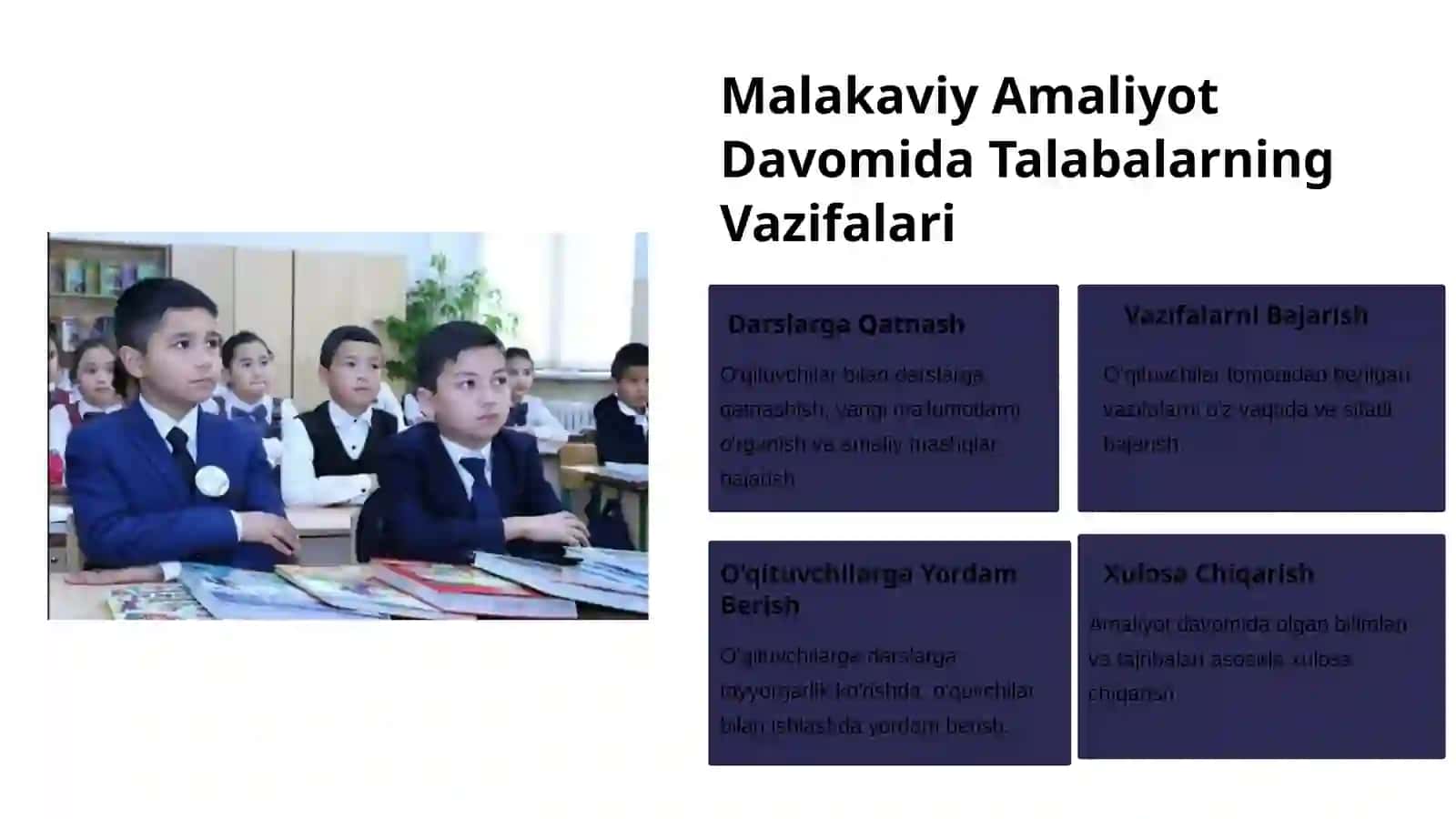 Maktabda Malakaviy Amaliyot 4