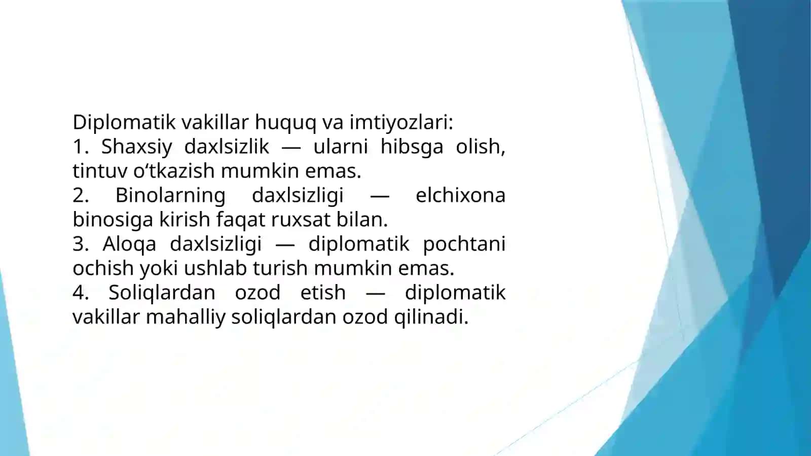 Diplomatik huquq tushunchasi 4