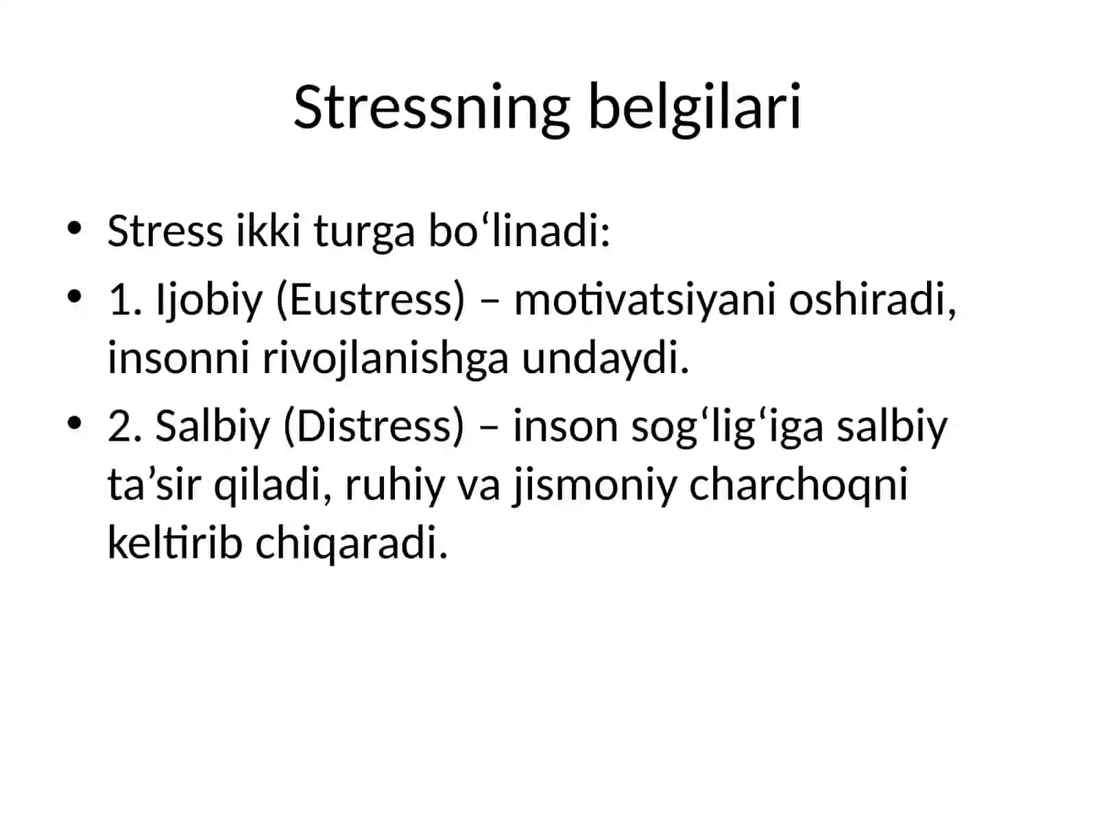 Stress va shaxsdagi nevrotik buzilishlar 4