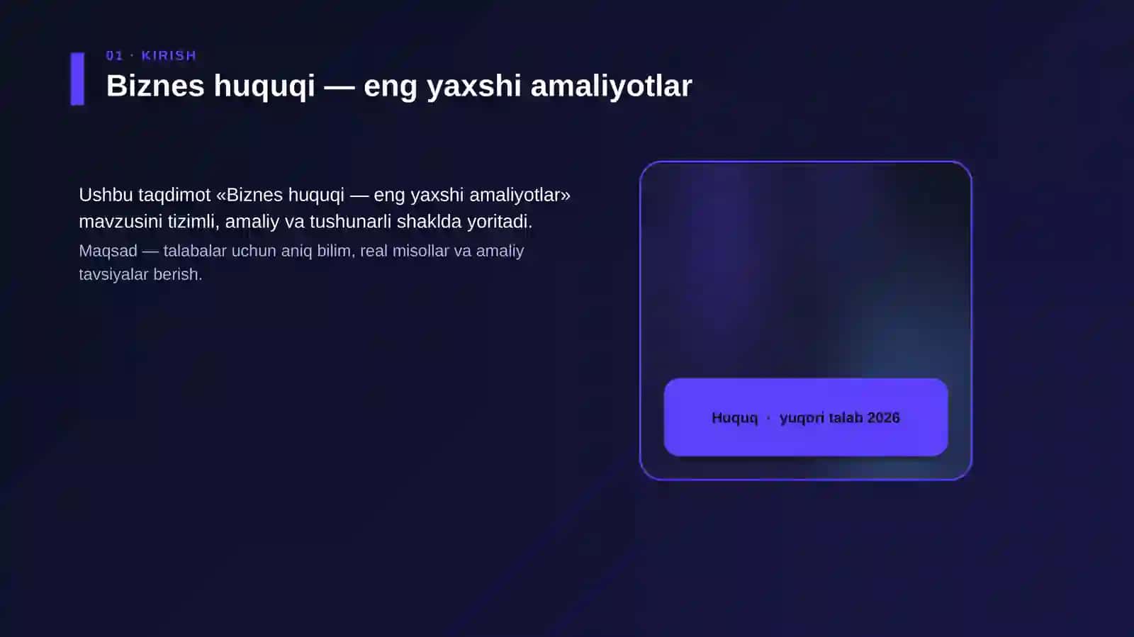 Biznes huquqi — eng yaxshi amaliyotlar 4