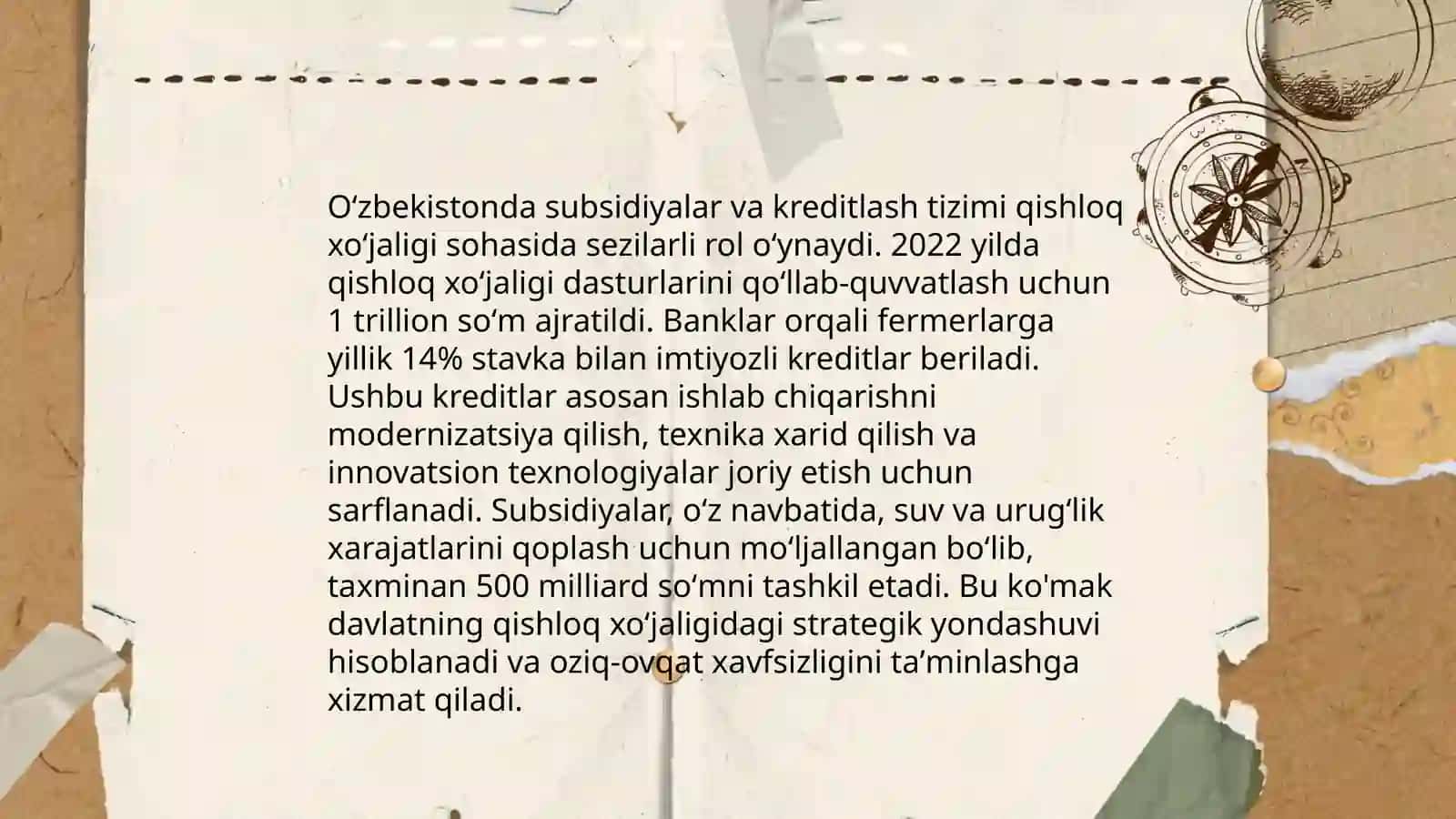 Mustaqilik yilarida qishloq xŏjaligi va sanoat sohasidagi ŏzgarishlar 4