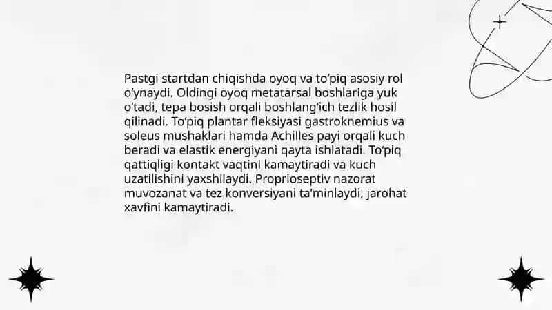 Pastgi startdan chiqish — asosiy texnika va pozitsiya 4