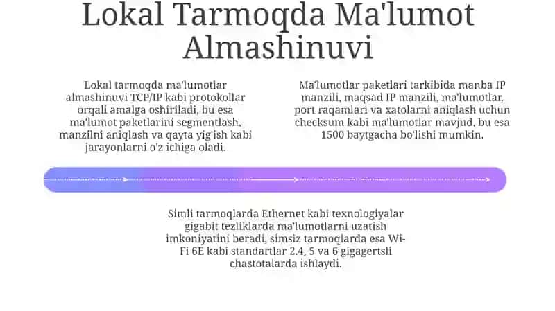 Tarmoq Topologiyalari va Ma'lumot Almashinuvi Asoslari 4