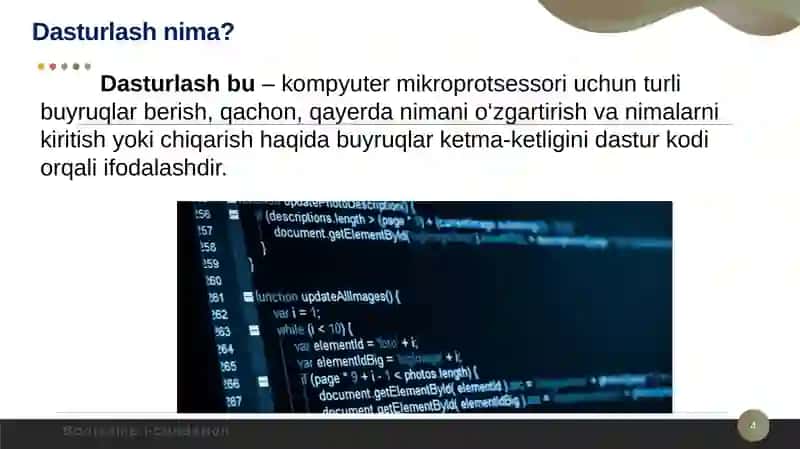 Dasturlash 1fani 4