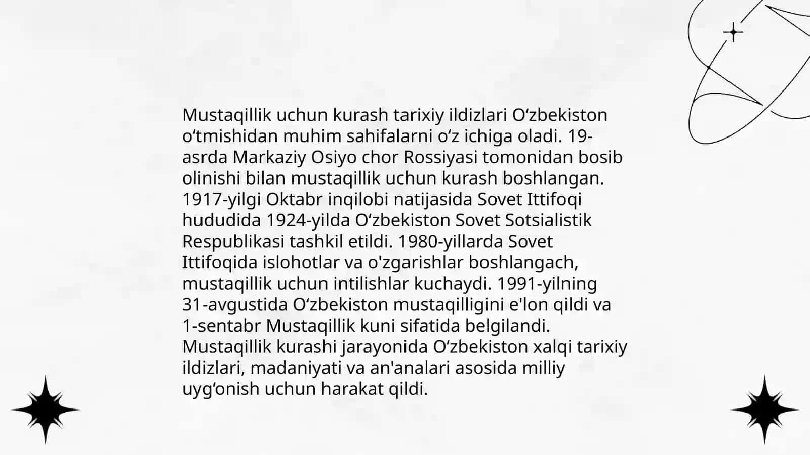 O'zbekistonda mustaqillik gʻoyalarining tarixiy asoslari 4