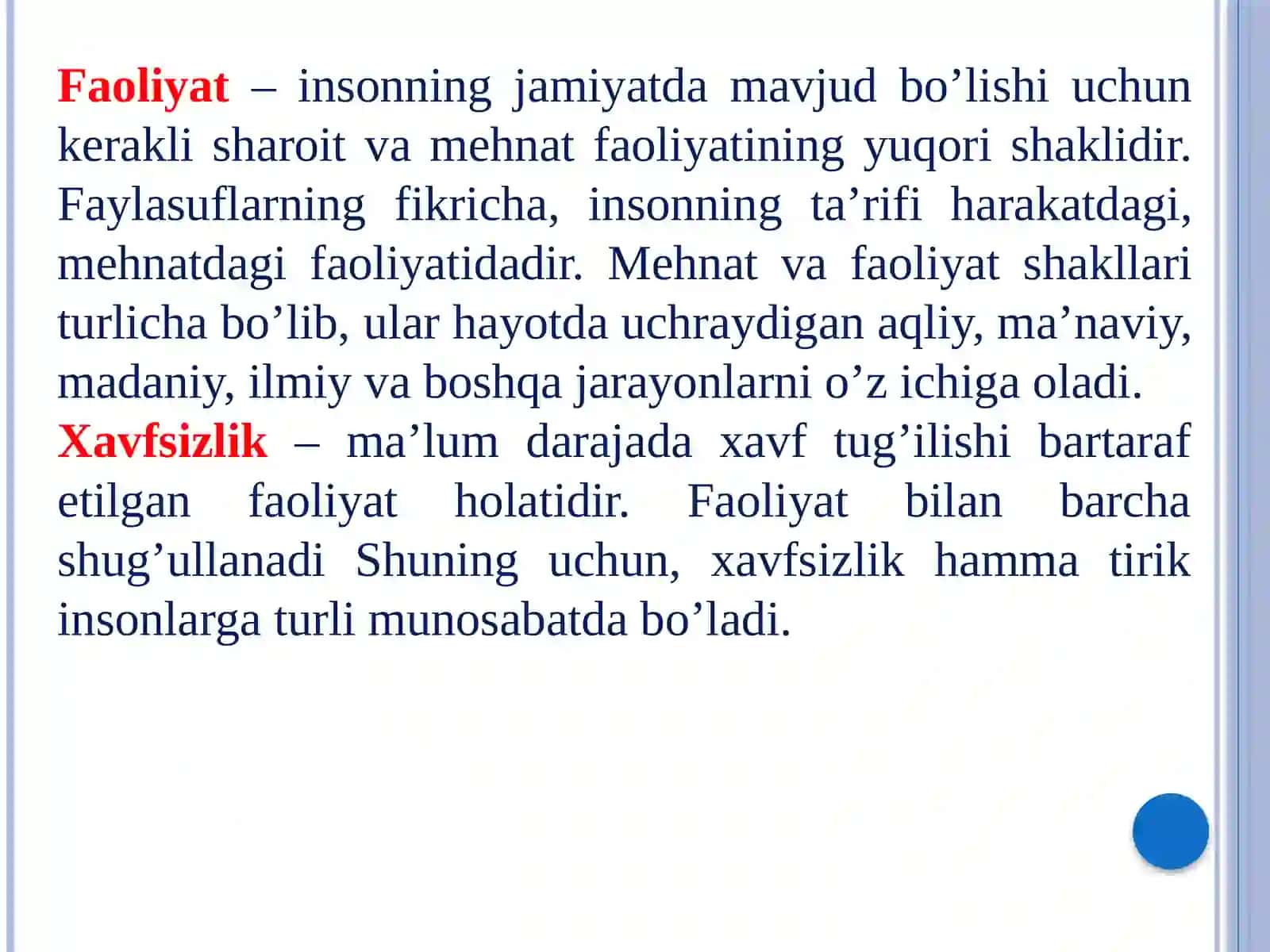 Hayot faoliyati va xavfsizligi. Fuqaro muhofazasi 4