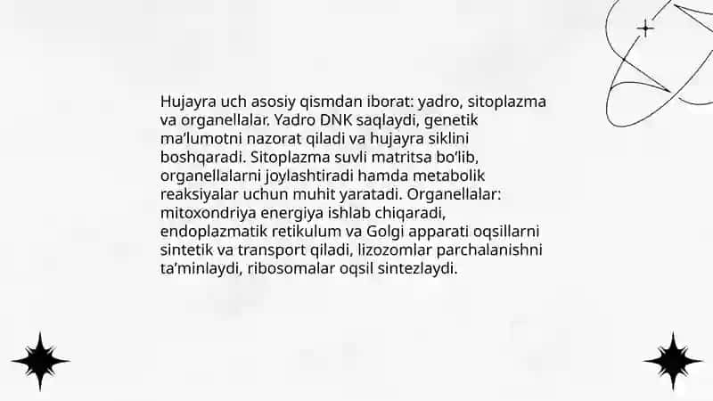 Tiriklik belgilari 4