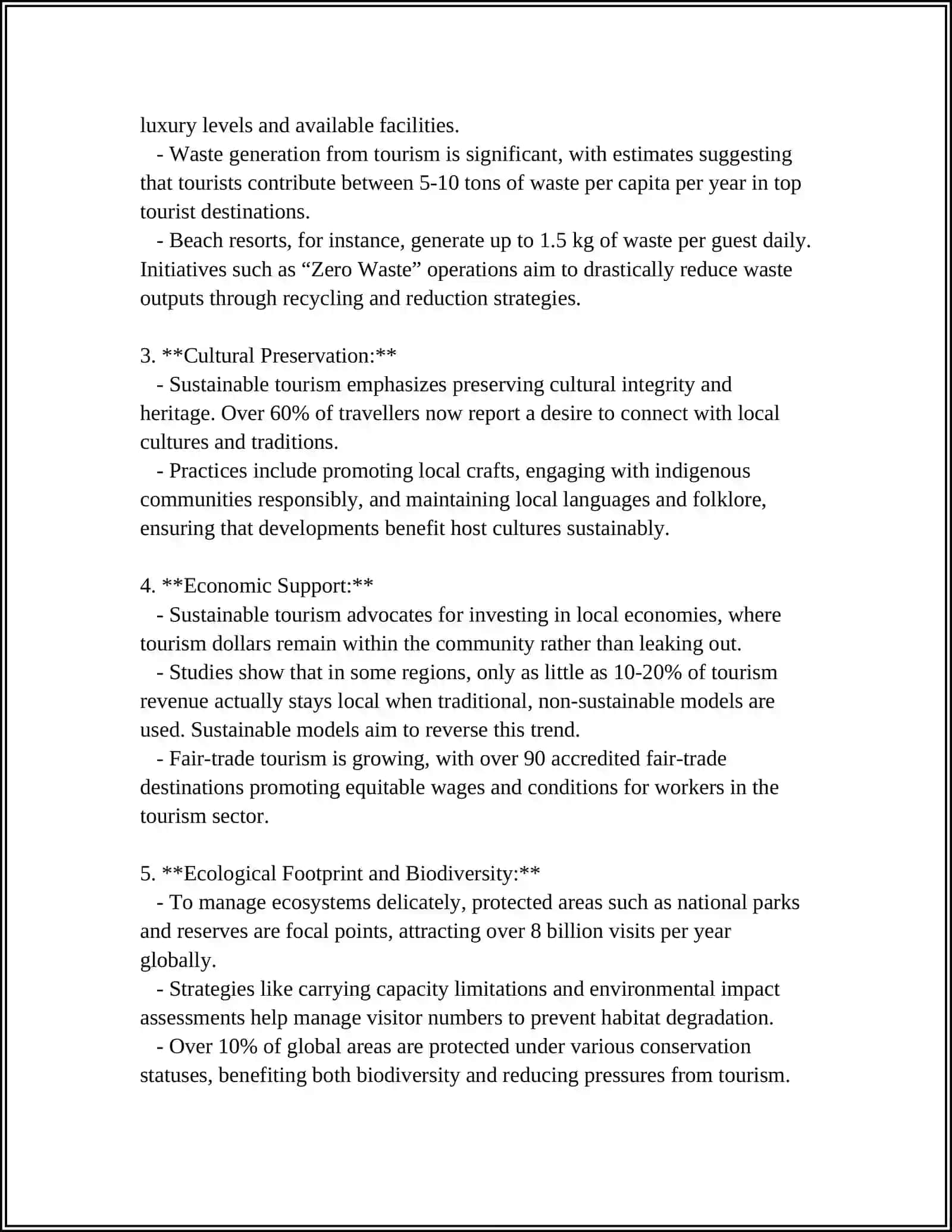 Sustainable Tourism Practices 4