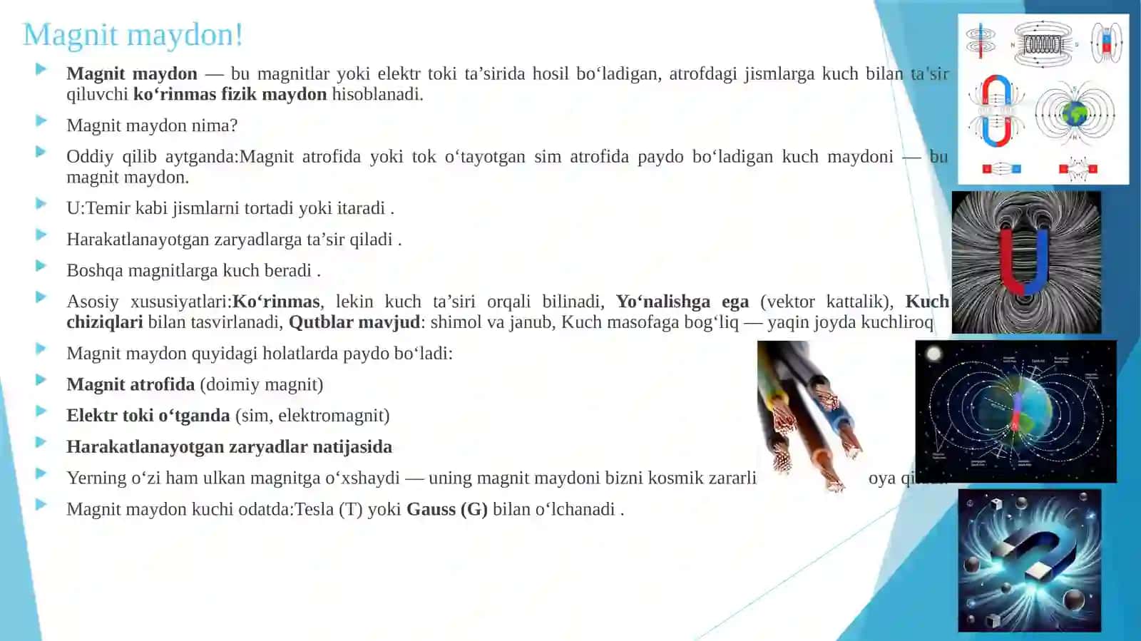 Moddalarning magnit xususiyatlari 4
